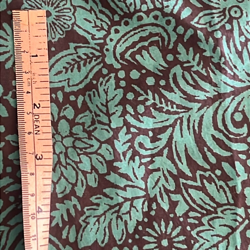NWOT Sundance Vibrant Reef Pants Floral Scroll Turquoise Blue Purple SZ M 8-10 - Picture 13 of 16